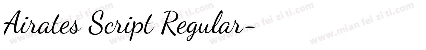 Airates Script Regular字体转换